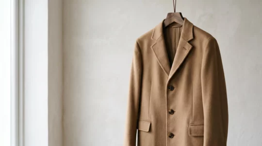 Manteau de qualité féminin élégant en laine, symbole d'investissement vestimentaire durable